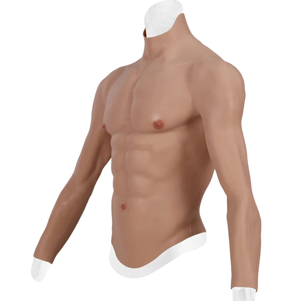 Silicone Full-Body Muscle Suit with Chest and Abs