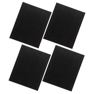 Beatifufu French Manicure Nail Stickers, Self-Adhesive, 4 Sheets