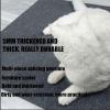 DIY Climbing Cat Scratcher, Cut-to-Fit Self-Adhesive Cat Scratching Mat, Sofa and Wall Protector (Light Gray, Size view 3
