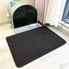 Double-Layer EVA Cat Litter Mat, Honeycomb Design, Waterproof, Black, 70 x 120 cm view 2