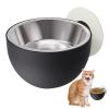 Magnetic Stainless Steel Wall-Mounted Pet Bowl, 8 cm view 1