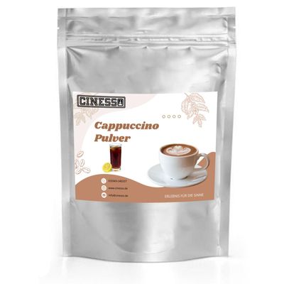 Cinesso Cappuccino Powder, Fruity Cola Flavor, Quick and Easy Preparation, Gift for Coffee Lovers, Made in Germany (500 g)