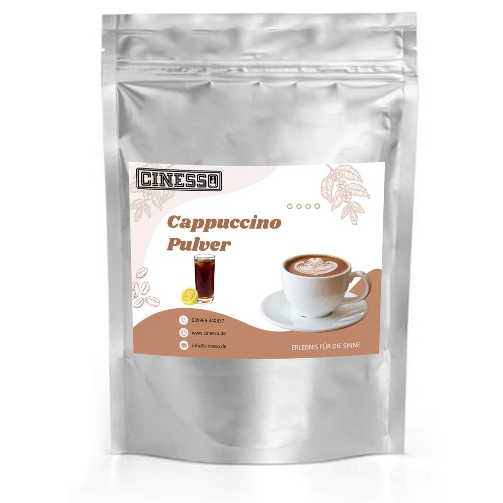 Cinesso Cappuccino Powder, Fruity Cola Flavor, Quick and Easy Preparation, Gift for Coffee Lovers, Made in Germany (500 g)