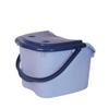 Extra-Deep Plastic Foot Bath for Home Massage with Massage Rollers, 39 × 37 × 44 cm (J 39 × 37 × 29 cm), Star of Light view 1