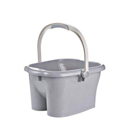 Plastic Foot Bath Basin, Therapeutic Extra-Deep Foot Spa, 37 x 35 x 22 cm, Star of Light