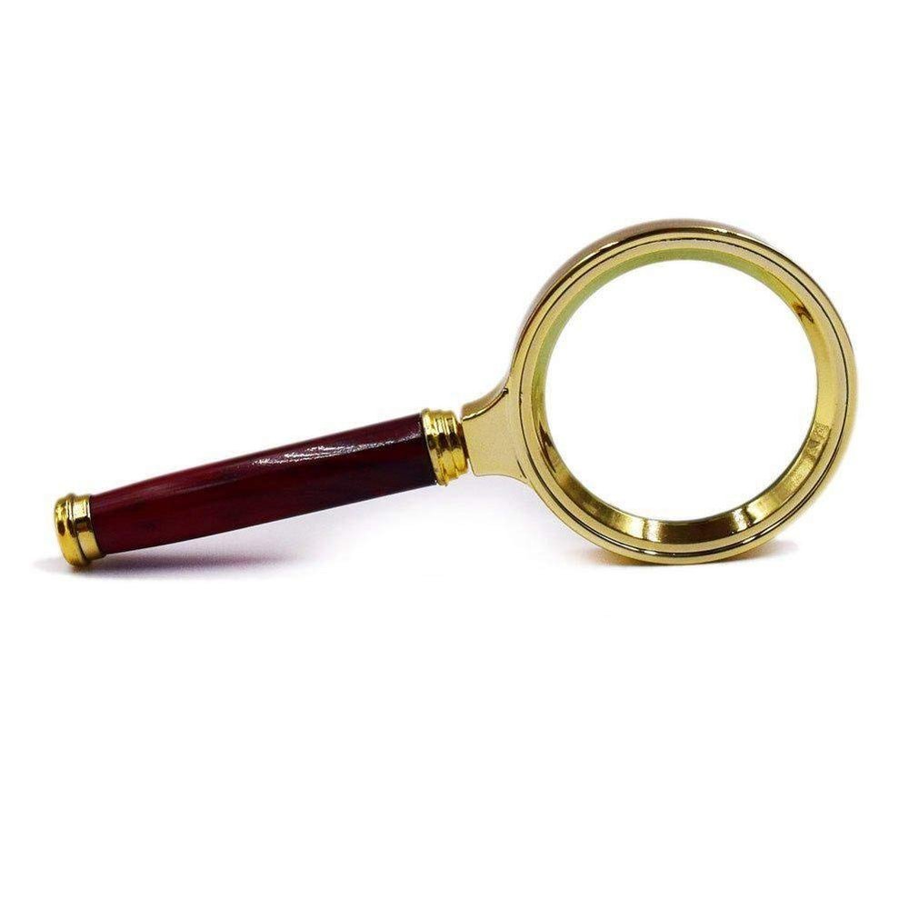 Ultra-Clear Reading Magnifier, 10x, Glass Handle, 60 × 90 mm