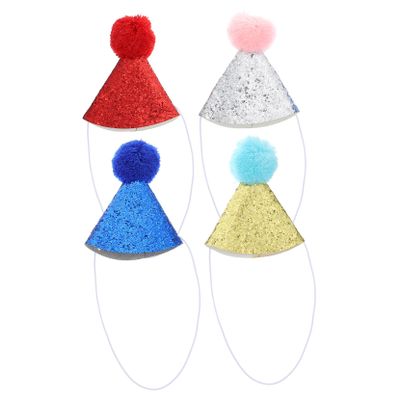BESPORTBLE 4-Piece Pet Birthday Hats for Dogs and Cats