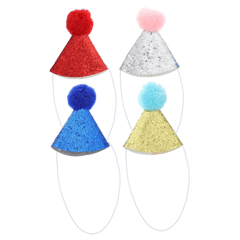 BESPORTBLE 4-Piece Pet Birthday Hats for Dogs and Cats