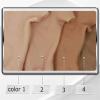 Realistic Faux Muscle Silicone Chest Half-Body Suit for Men, Floating-Point Design, for Cosplay and Halloween Props view 2