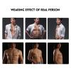 Realistic Faux Muscle Silicone Chest Half-Body Suit for Men, Floating-Point Design, for Cosplay and Halloween Props view 4
