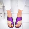 CrEev Comfortable Platform Sandals for Women, Orthopedic Bunion-Correcting Toe-Post Sandals, 01, EU 41 view 3