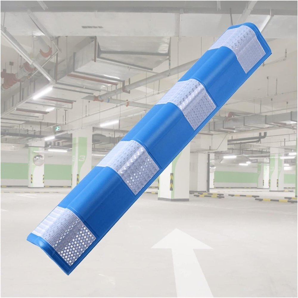 LXXW Garage Wall and Corner Protector for Parking Garages, 0.6 cm Scratch-Resistant Corner Guard, Reflective Car Parking Bumper and Edge Protector, Blue, 16 Pieces