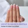 BTArtbox Half-Matte Clear Soft Gel Nail Tips, Short Almond, 320 Pieces view 2