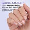 BTArtbox Half-Matte Clear Soft Gel Nail Tips, Short Almond, 320 Pieces view 4
