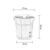 Wooden Barrel Foot Bath with Lid for Adults and Pedicures, Star of Light view 4