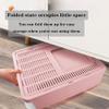 Enclosed Cat Litter Box for Large Cats with Scoop, Odor-Reducing Filter, Pink, 51 x 41 x 38 cm view 4