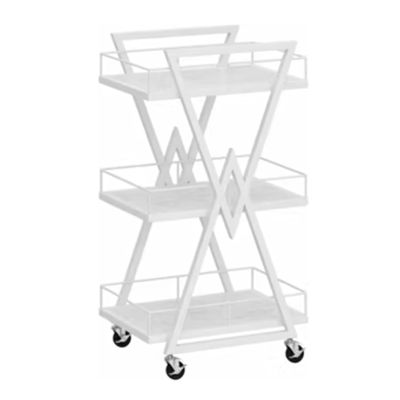 ROEDAX 3-Tier Salon Trolley with Wheels