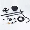 Antique Black Wall-Mounted Shower System with Dual Handles, 8-Inch Brass Rain Shower Head – B Beauty Comes view 2