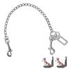 WIYETY Stainless Steel Dog Seat Belt, 80 cm, Bite-Resistant Car Safety Leash view 1