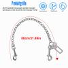 WIYETY Stainless Steel Dog Seat Belt, 80 cm, Bite-Resistant Car Safety Leash view 2