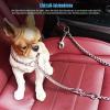 WIYETY Stainless Steel Dog Seat Belt, 80 cm, Bite-Resistant Car Safety Leash view 3