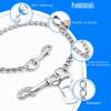 WIYETY Stainless Steel Dog Seat Belt, 80 cm, Bite-Resistant Car Safety Leash view 4