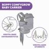 Boppy ComfyGrow Baby Carrier, Light Gray view 4