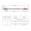 Kuaizi Tube for Sauna, Silicon Carbide, 300 W, 200 V, Ceramic Infrared Heating Tube, Jingxin Sauna Heater (Color: 600 mm) view 4