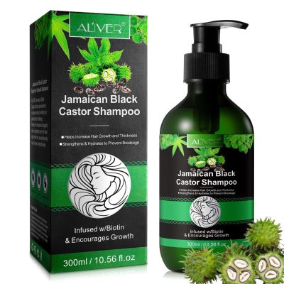 P-Beauty Black Castor Oil Shampoo with Biotin, 300 ml