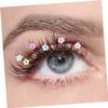 False Eyelashes, 4 Pairs, Imitation Glitter Lashes for Halloween Parties view 2