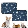 Mateju Washable Reusable Dog Training Pads, 2-Pack, 90 x 75 cm, Blue Bones view 1