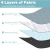 Mateju Washable Reusable Dog Training Pads, 2-Pack, 90 x 75 cm, Blue Bones view 3
