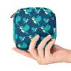 Period Kit Bag for Girls and Women, Navy Blue Hummingbird Pattern view 4