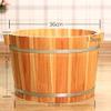 UYDJAKX Wooden Barrel Foot Bath Tub for Soaking Feet, Whirlpool Foot Bath Bucket and Basin for Adults, Wooden Pedicure Bucket, Size A view 3