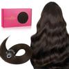 WENNALIFE Micro Ring Extensions Human Hair, 50g, 1g/Strand, 50cm, Light/Dark Brown view 1