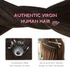 WENNALIFE Micro Ring Extensions Human Hair, 50g, 1g/Strand, 50cm, Light/Dark Brown view 4