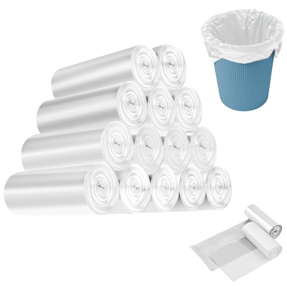 420 Small 3L Trash Bags, 30 x 35 cm, White