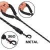 QIANDW Reflective Dog Leash, Long Lead, Black, 0.8 x 150 cm view 4