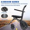 Folding Lightweight Transport Wheelchair with Footrests view 3