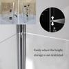 Acrylic Display Box with Transparent Protective Cover and Removable Cube, for Collectibles, Display Mannequins, Cosmetics and Perfume, Gold, 50 × 20 × 60.6 cm view 2