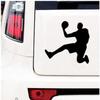 Car Stickers and Decals, 12 x 12 cm, Basketball Car Decals, Funny Motorcycle and Car Styling Vinyl Stickers (2 Pieces) view 1