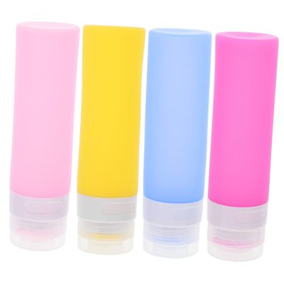 WOONEKY 80 ml Silicone Travel Bottles, Food-Grade Silicone, 1 Set