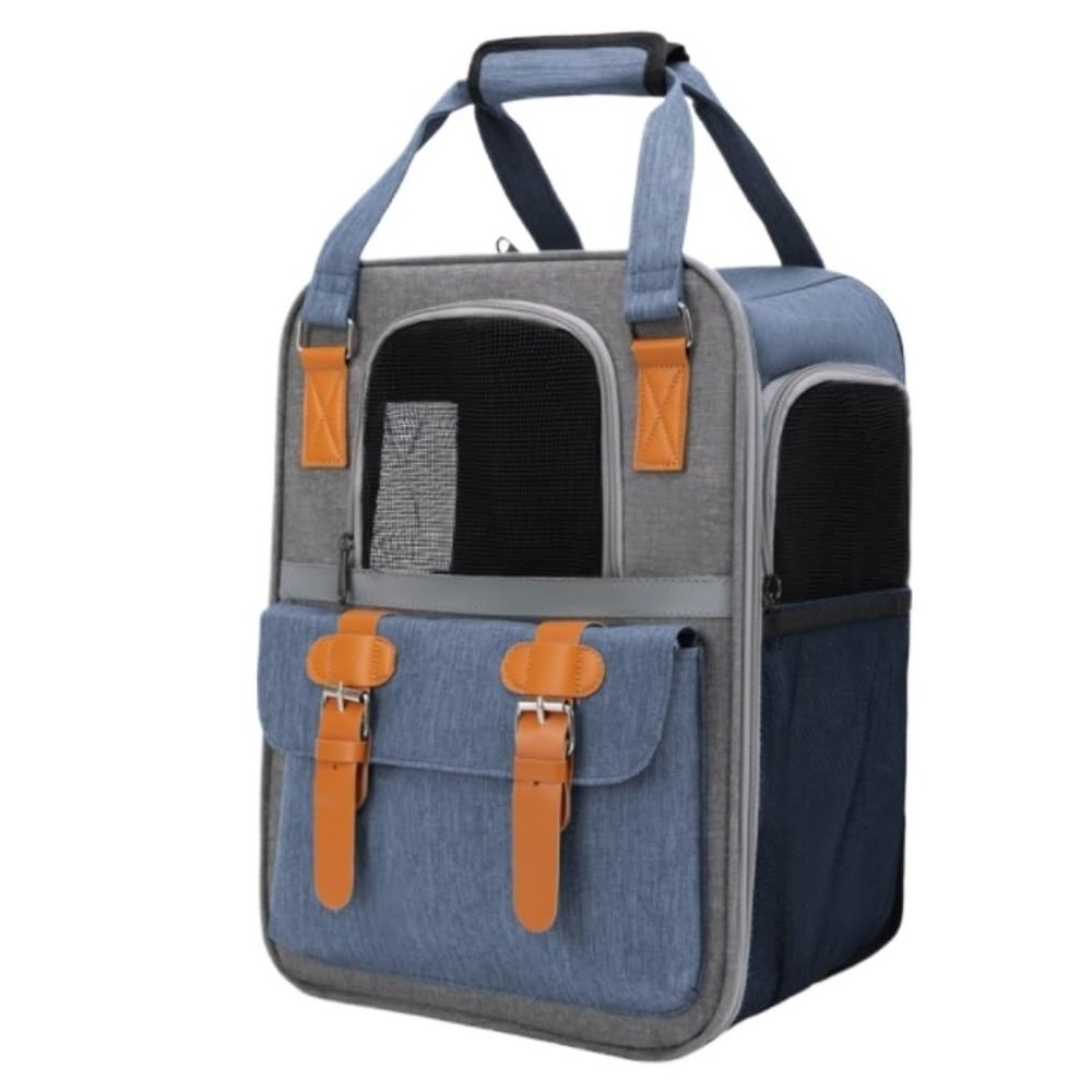 Pet Carrier Backpack for Dogs and Cats, Breathable Mesh, Foldable, Expandable (Color: C, Size:)