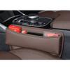 LTSRLL Car Seat Gap Storage Box for Mitsubishi ASX Expo Montero, PU Leather Front Seat Console Gap Filler Organizer, D/Mocha view 2