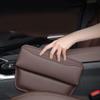 LTSRLL Car Seat Gap Storage Box for Mitsubishi ASX Expo Montero, PU Leather Front Seat Console Gap Filler Organizer, D/Mocha view 4
