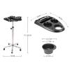ROEDAX Hair Salon Trolley, Steel Salon Cart with Wheels view 3