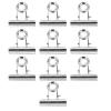 Yctze 10-Piece Metal Nail Extension Clips view 3