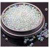 Wisafory 450g Micro Caviar Bubble Beads, 0.4–3mm Glass Beads for Nail Art, Jewelry Making and Epoxy Resin Crafts, 30# view 1
