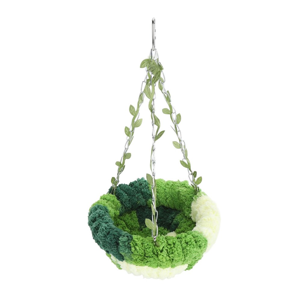 Trisar Parrot Hanging Hammock Bed, Soft Coral Fleece Bird Nest Swing for Cage (Small, 14 x 23.5 cm / 5.51 x 9.25 in)