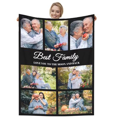 Dmkjdzsw Personalized Photo Blanket, Super Soft, 100 × 150 cm
